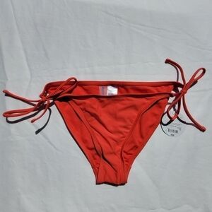 DECREE Red Side Tie Bikini Bottom